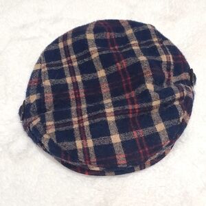 Janie and Jack Navy and Beige Wool Beret